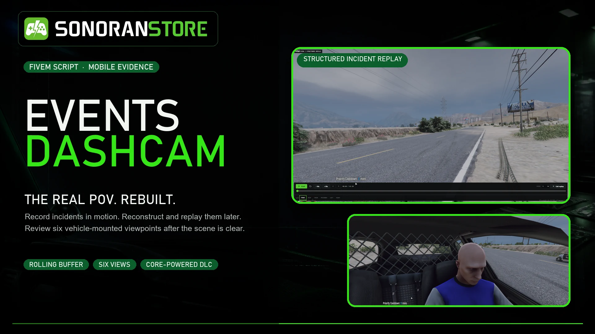 Events Dashcam incident replay and mobile evidence overview
